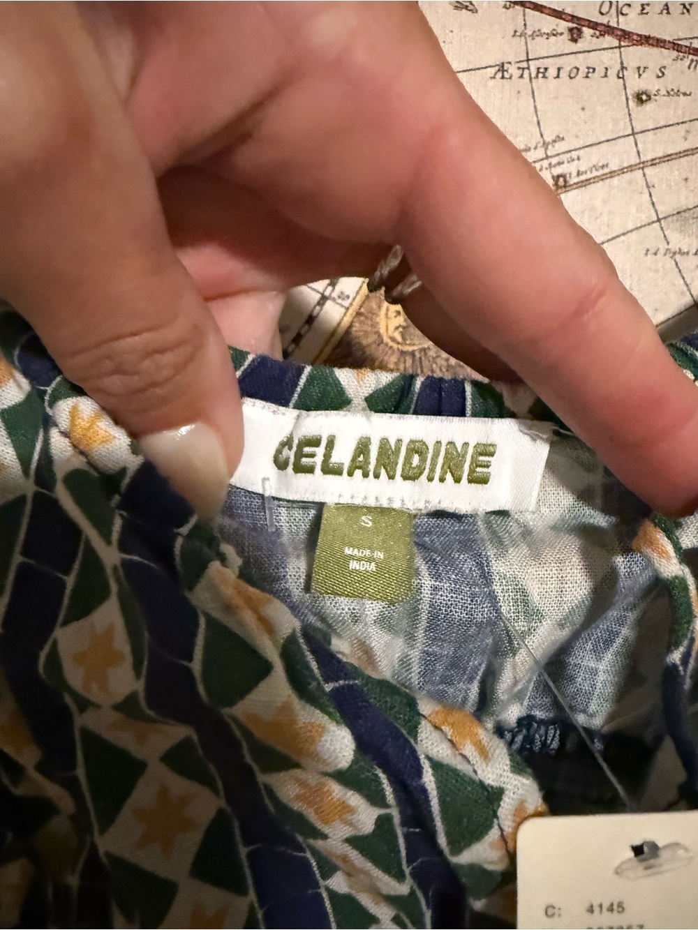 Celadine Linen Blend Ruffle Crop Top - Picture 5 of 8